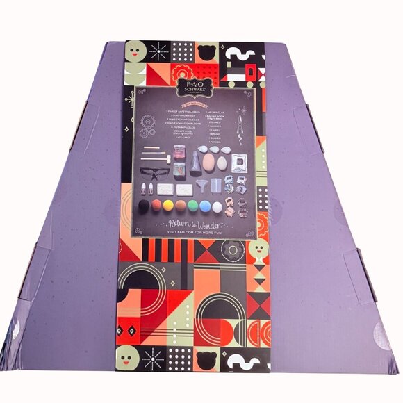 FAO Schwarz Christmas Dinosaur Advent Calendar Countdown STEM Toy Set For Kids - Picture 2 of 11